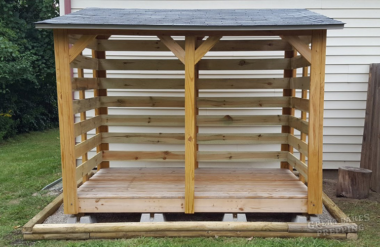 How to Build a Firewood Shed for 3-4 Face Cords