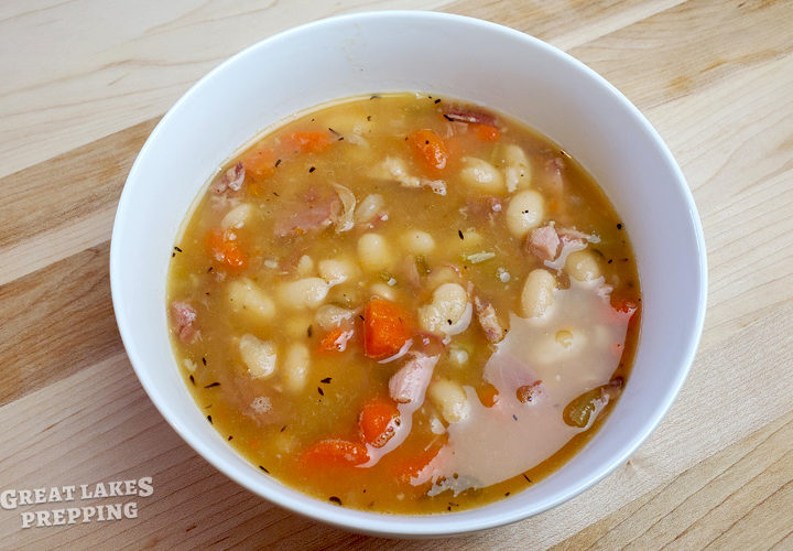 Traditional Ham with Bean Soup