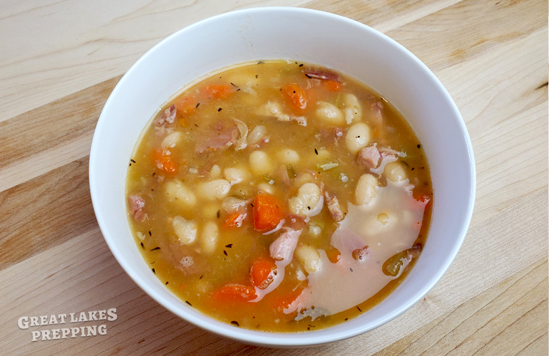 Traditional Ham with Bean Soup