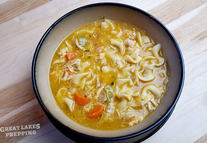 Chicken Noodle Soup with Homemade Stock