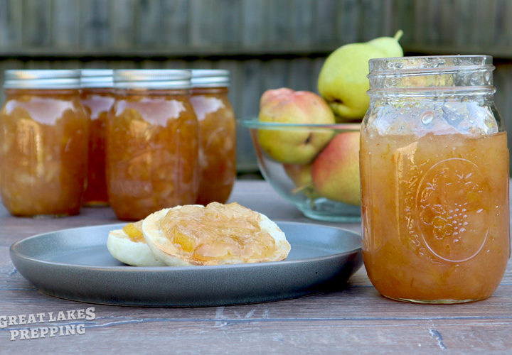 Pear Jam Canning Recipe (with or without Pectin)