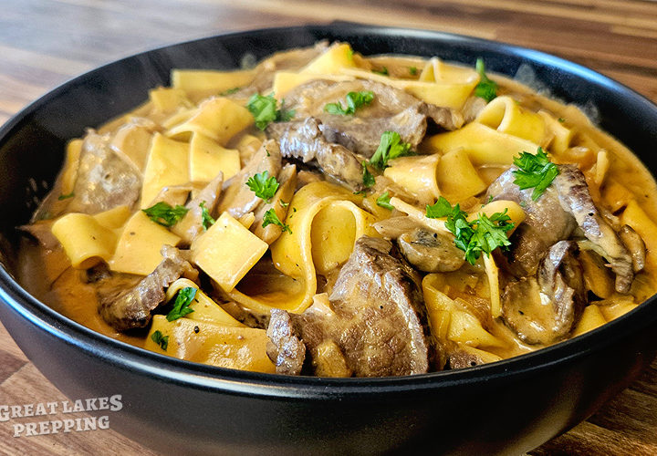 Venison Steak Stroganoff Recipe