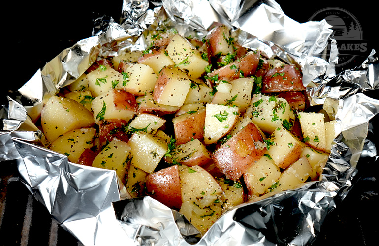 Grilled Redskin Potatoes in Foil Packet