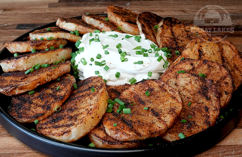 Grilled Yukon Gold Potato Slices