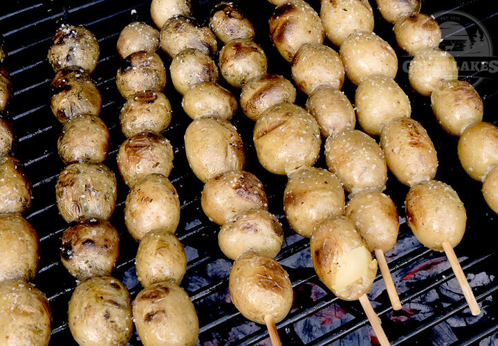 Marinated & Grilled Baby Potato Skewers